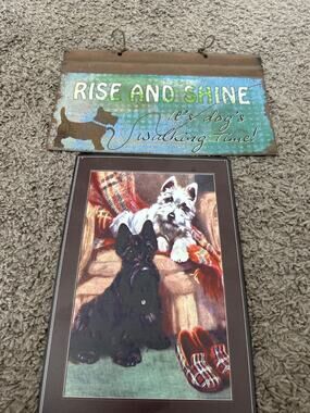 Scottish Terrier Metal signs (2)